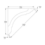 ORAC DECOR 3-3/4 in. x 3-3/4 in. x 78-3/4 in. Primed White Plain Polystyrene Crown Moulding (14-Pack)