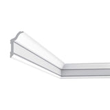 ORAC DECOR 1-1/4 in. x 2-3/8 in. x 78-3/4 in. Primed White Plain Polystyrene Crown Moulding (18-Pack)