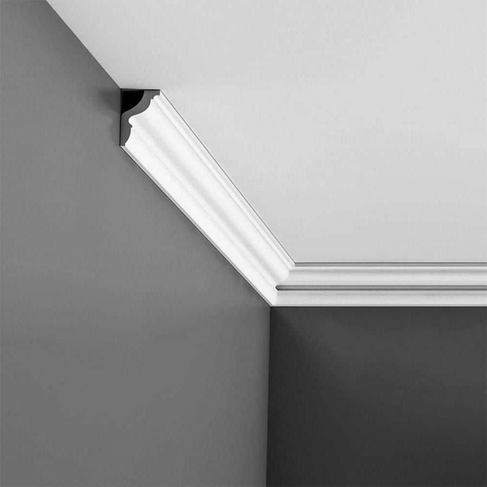 ORAC DECOR 1-1/8 in. x 1-3/4 in. x 78-3/4 in. Primed White Plain Polystyrene Crown Moulding (5-Pack)