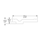 ORAC DECOR 2-3/4 in. x 1/2 in. x 78-3/4 in. Primed White Plain Polystyrene Crown Moulding (42-Pack)