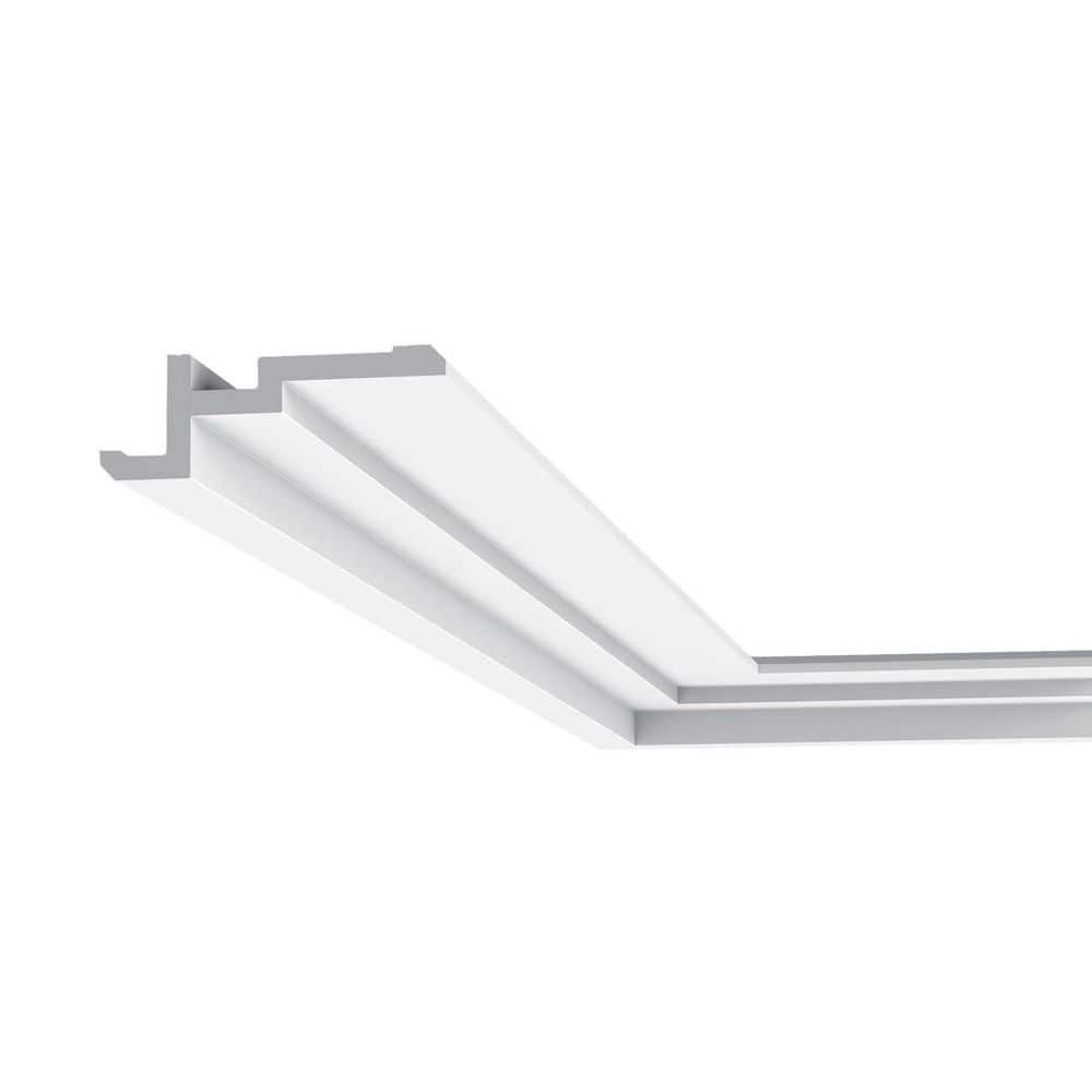 ORAC DECOR 1-5/8 in. x 4-1/2 in. x 78-3/4 in. Primed White Plain Polystyrene Crown Moulding (12-Pack)