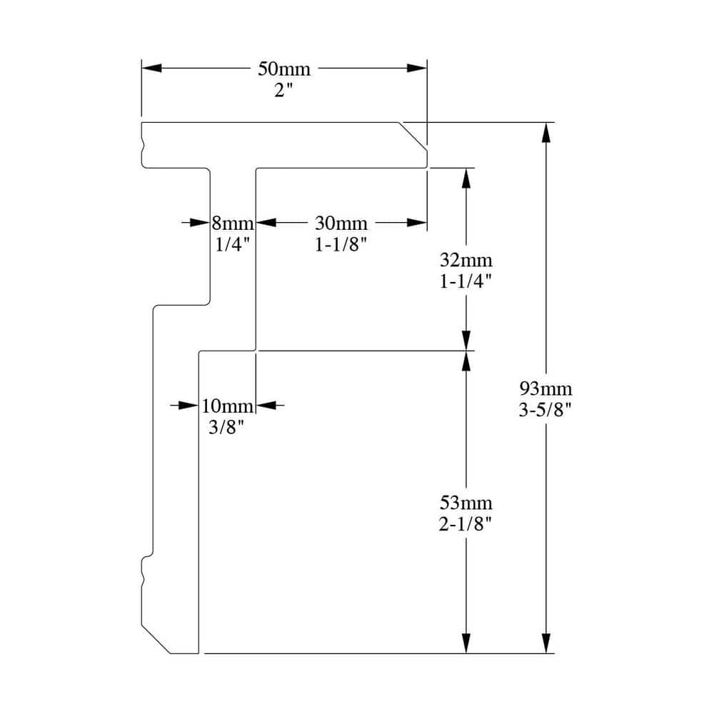 ORAC DECOR 2 in. x 3-5/8 in. x 78-3/4 in. Primed White Plain Polystyrene Crown Moulding (12-Pack)