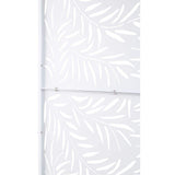 6.3 ft. H x 4 ft. W White Outdoor Privacy Screen Metal Garden Fence Panels Freestanding Decorative Screen Panel