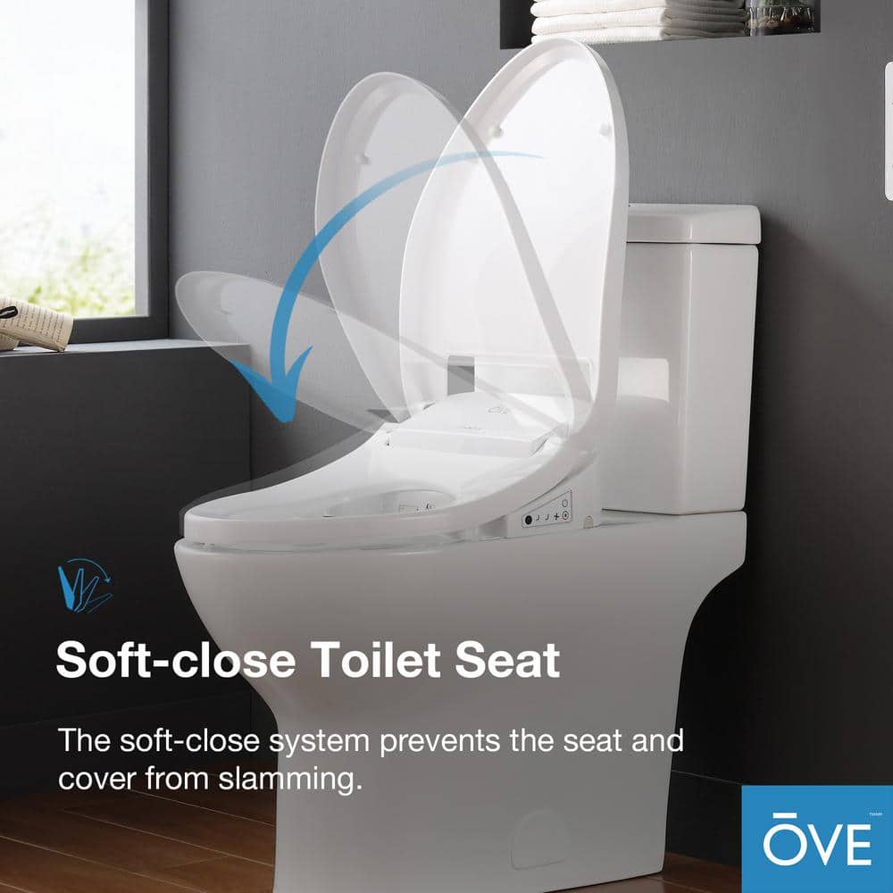 OVE Decors Felix Elongated Smart Bidet Toilet in White