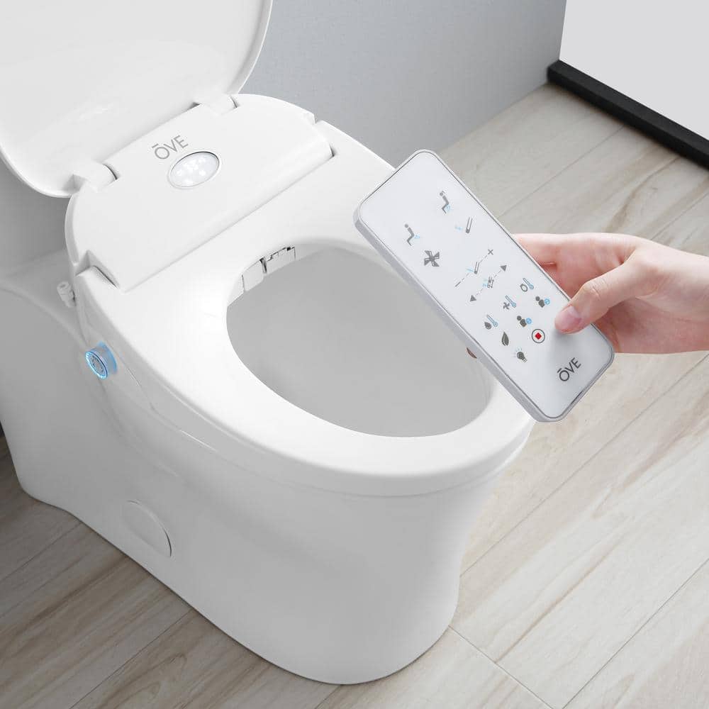 OVE Decors Volta Elongated Bidet Dual Flush Smart Toilet in White