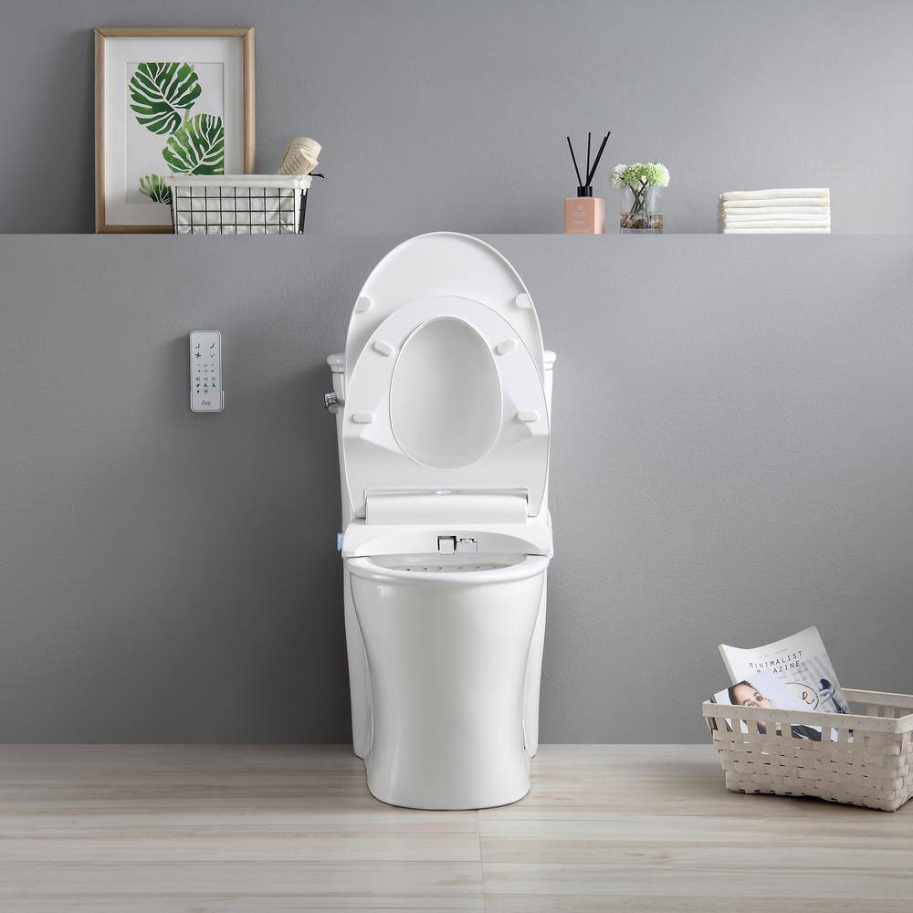 OVE Decors Volta Elongated Bidet Dual Flush Smart Toilet in White