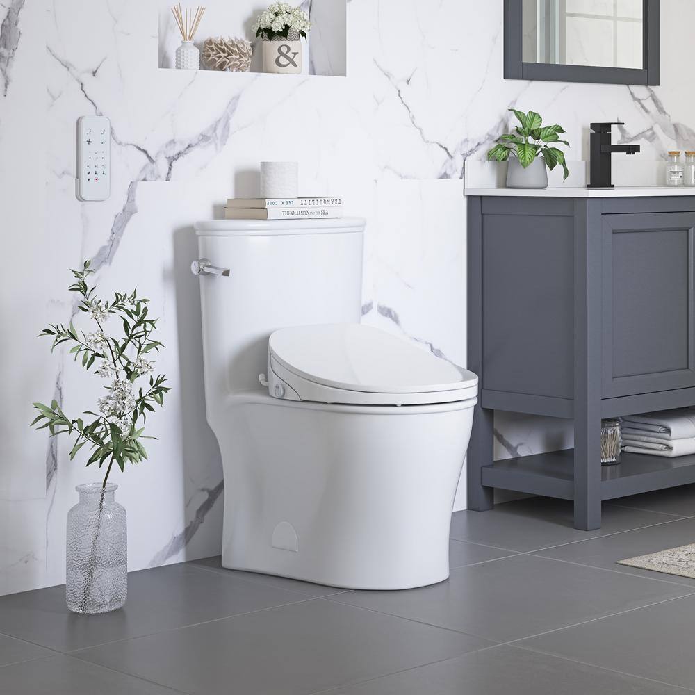 OVE Decors Volta Elongated Bidet Dual Flush Smart Toilet in White