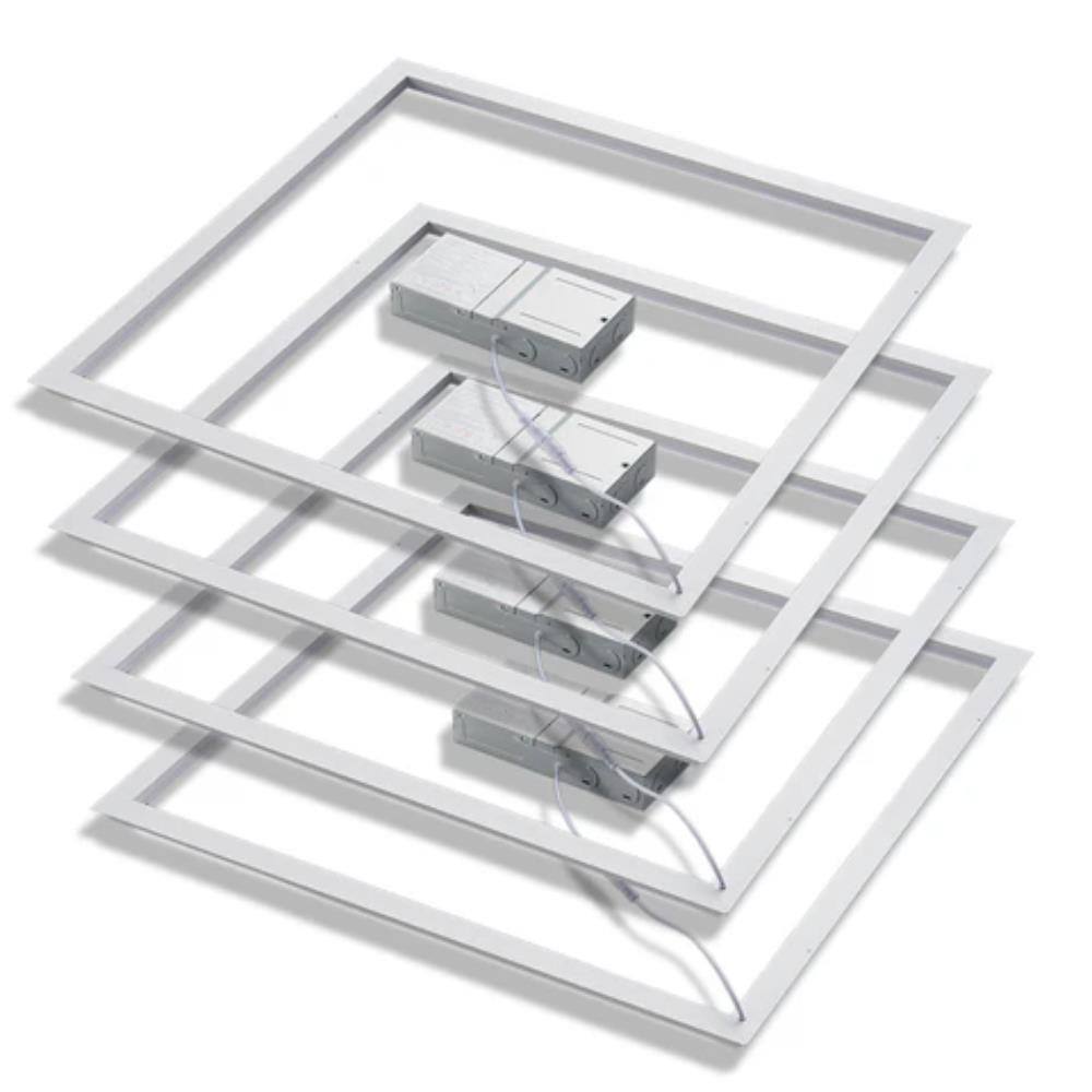 23.47 in. x 0.59 in. 4800 Lumen Integrated LED Panel Light (4-Pack)