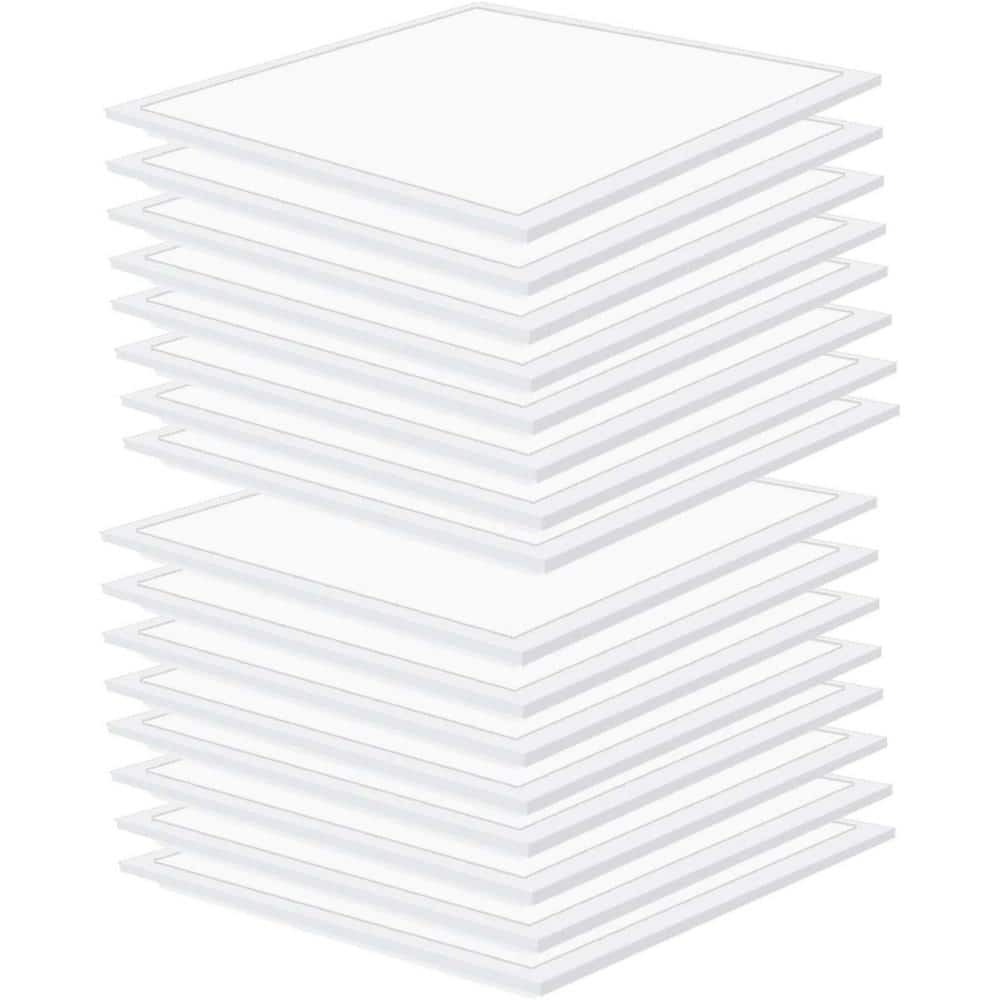 Honbei 2 ft. x 2 ft. 5800 Lumens Integrated LED Panel Light,5000K 0-10V Dimmable 2x2 LED Panel Lighting for Kitchen,16 Pack