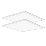 Honbei 2 ft. x 2 ft. 5800 LM Integrated LED Panel Light 5000K LED Panel Lights Recessed Edge-Lit for Commercial Office (2-Pack)