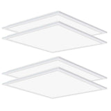 Honbei 2 ft. x 2 ft. 5800 Lumens Integrated LED Panel Light, 5000K2X2 FT Drop Ceiling Flat LED Light Panel, ETL Listed 4 Pack