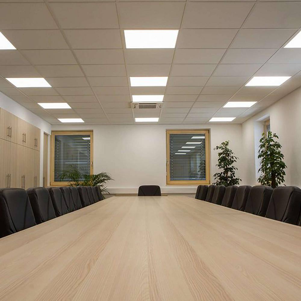 Honbei 2 ft. x 2 ft. 5800LM Integrated LED Panel Light 5000K 2 x 2 LED Recessed Back-Lit Drop Ceiling Light ETL Listed (6-Pack)