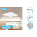 Honbei 2 ft. x 2 ft. 5800LM Integrated LED Panel Light 5000K 2 x 2 LED Recessed Back-Lit Drop Ceiling Light ETL Listed (6-Pack)