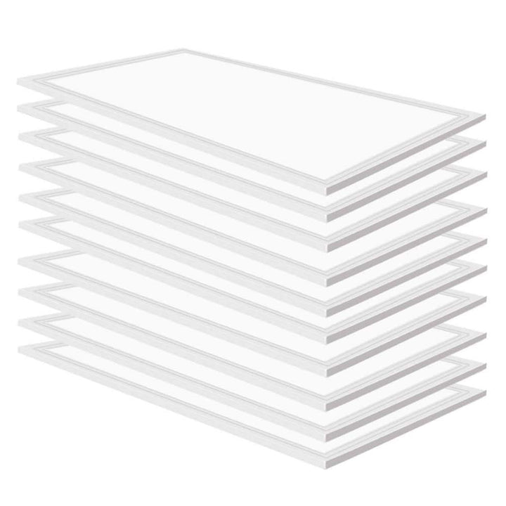 Honbei 2 ft. x 4 ft. 7800 Lumens Integrated LED Panel Light, 5000K LED Flat Panel Light Lay in Fixture for Office (10-Pack)