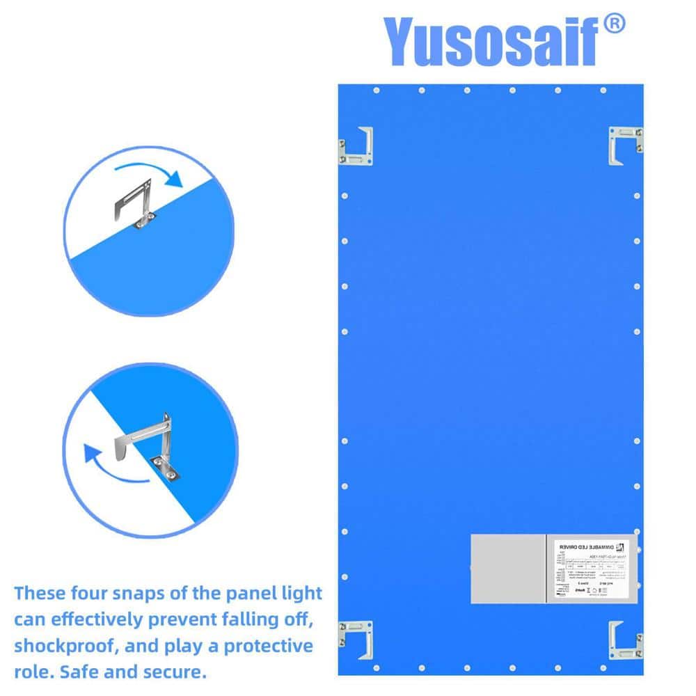 Honbei 2 ft. x 4 ft. 7800 Lumens Integrated LED Panel Light, 5000K LED Flat Panel Light Lay in Fixture for Office (10-Pack)