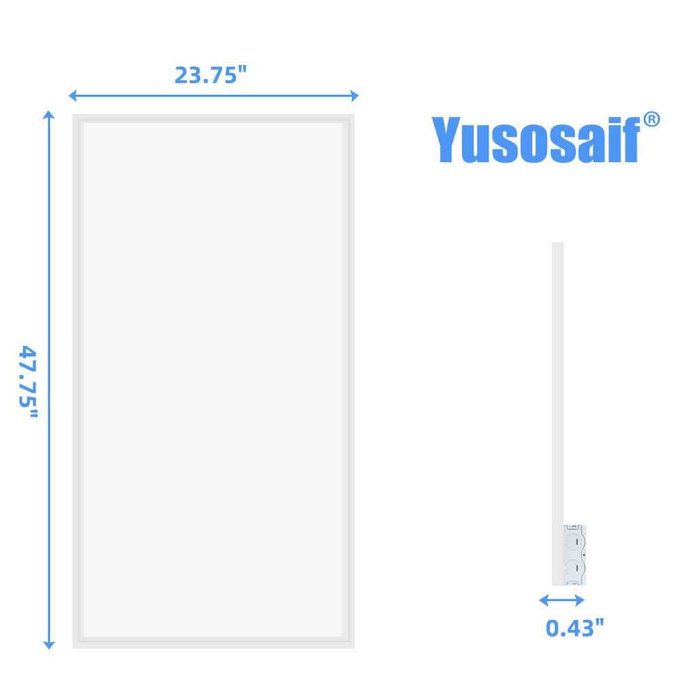 Honbei 2 ft. x 4 ft. 7800 Lumens Integrated LED Panel Light, 5000K LED Flat Panel Light Lay in Fixture for Office (10-Pack)