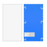 WYZM 2 ft. x 4 ft. 175-Watt Equivalent Integrated White LED Flat Panel Light Troffer Lights 7800 Lumens, 5000K (10-Pieces)