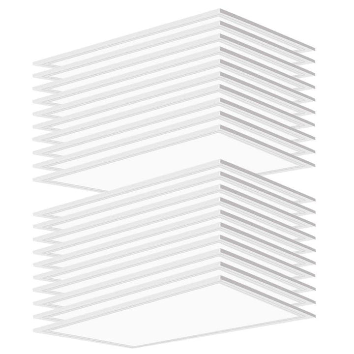 Honbei 2 ft. x 4 ft.7800 Lm Integrated LED Panel Light, 5000K Recessed Edge-Lit LED Panel 110-277V, ETL Listed (20-Pack)