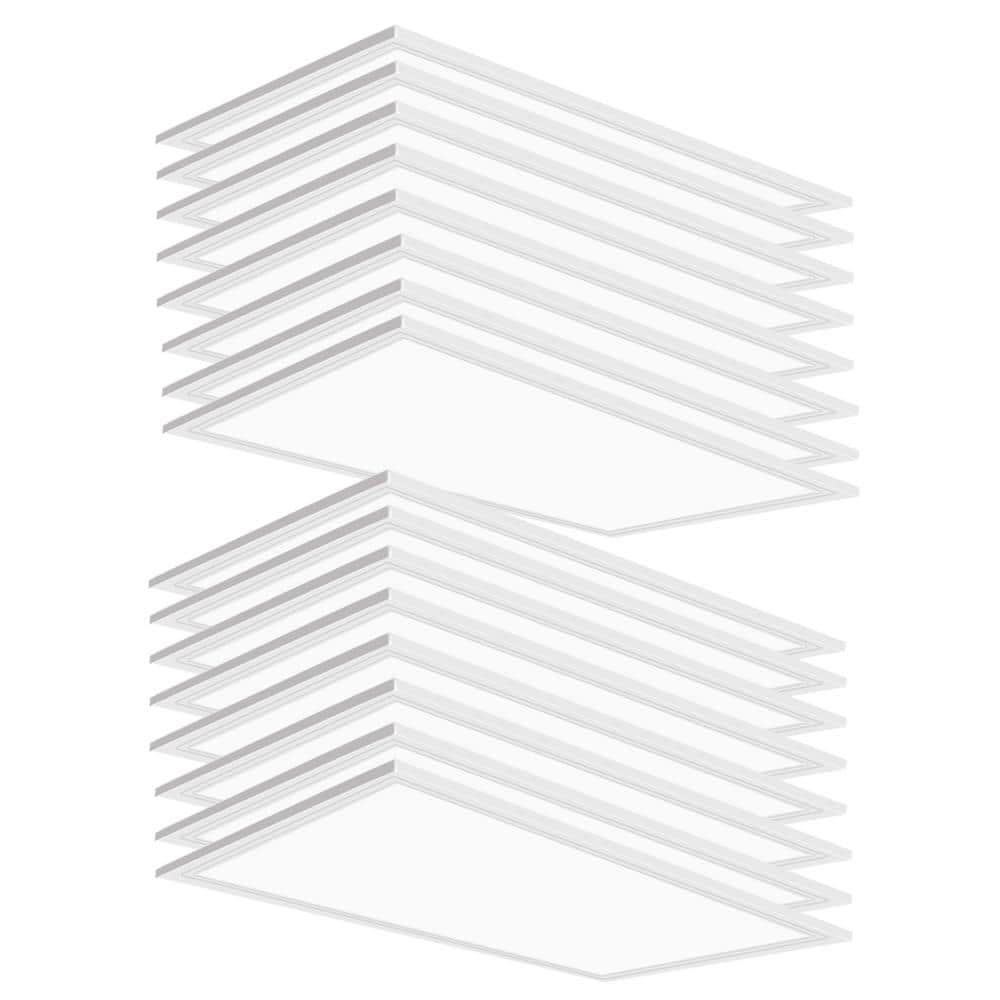 WYZM 2 ft. x 4 ft. 175-Watt Equivalent Integrated White LED Troffer Panel Light 7800lumen 5000K LED Panel Light (20-Pack)