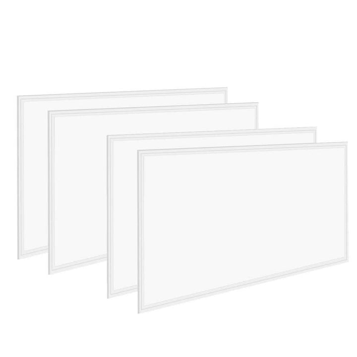 Honbei 4-Pieces 2 ft. x 4 ft. 7800 Lumens Integrated LED Panel Light 5000K 2 x 4 LED Flat Panel Light for Office ETL Listed