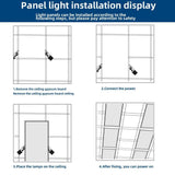 Honbei 2 ft. x 4 ft. 7800 Lumens Integrated LED Panel Light, 5000K Recessed Edge-Lit ETL Listed Troffer Light Fixture (8-Pack)