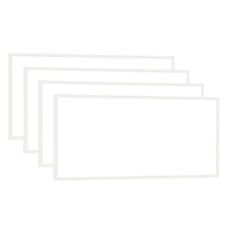 Honbei 4-Pack 2 ft. x 4ft. 7800 LM Integrated LED Panel Light, 5000K Lay in Fixture for Office, 110-Volt to 277-Volt ETL Listed