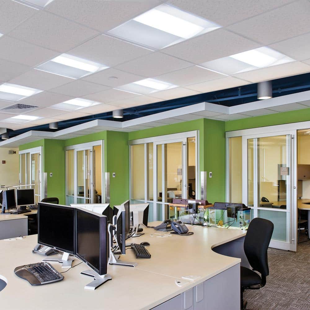 LEDVANCE 2 ft. x 4 ft. 25-Watt/30-Watt/34-Watt Value LED Selectable Volumetric Troffer 3100 Lumens/3750 Lumens/4250 Lumens, White