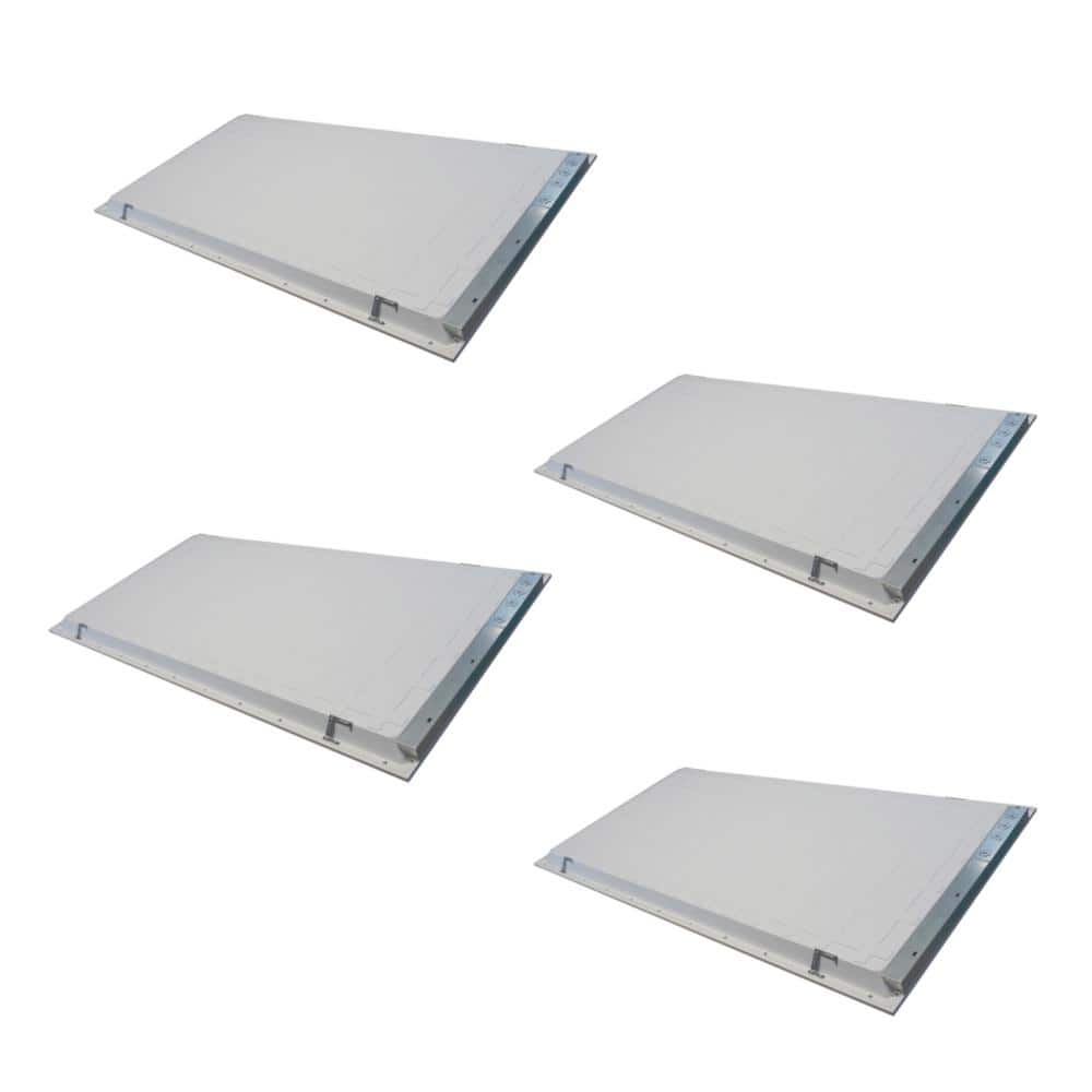 MEDINAH POWER 2x4 LED Back-Lit Panel, Adjustable Watt and CCT with 12V Aux and Usmart Cover (4-Pack)