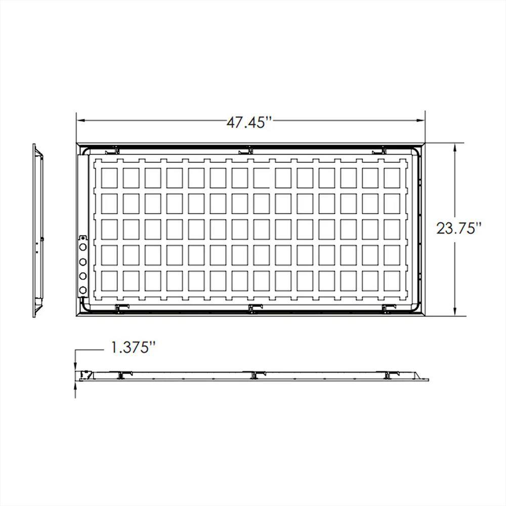 ENERGETIC LIGHTING ENERGETIC 2 Pack E2BPL 2ft. x 4ft. 4500 Lumens Integrated LED Panel Light, 4000K Cool White Dimmable 36W Flat Panel