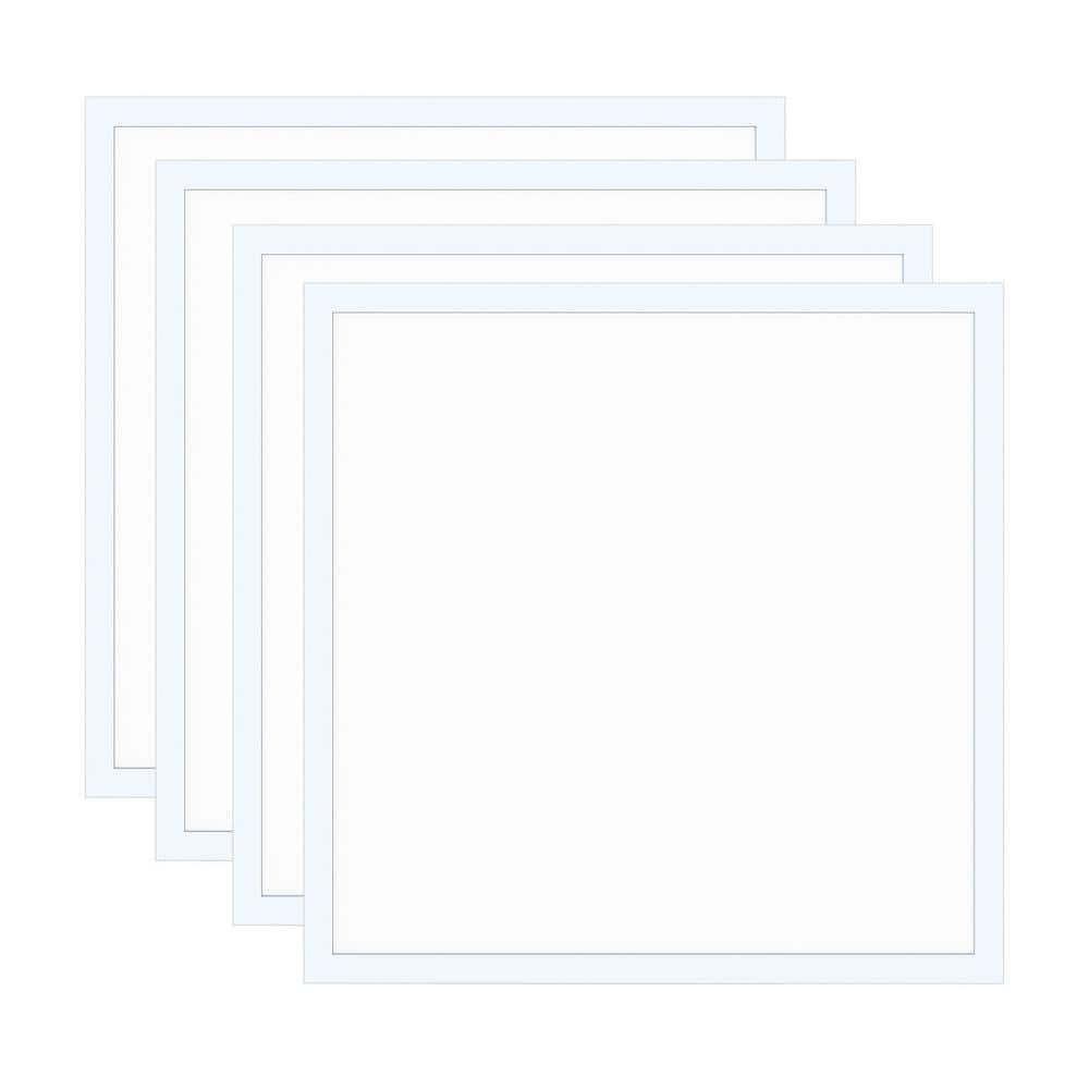 LEDone 2 ft. x 2 ft. 3750 Lumens PMMA Lens Integrated LED Panel Light, 5000K (4-Pack)