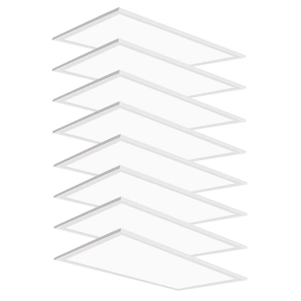 WYZM 2 ft. x 4 ft. 7800 Lumens Integrated LED Panel Light, 5000K Bright White Office Lighting (16-Pieces)