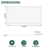 WYZM 2 ft. x 4 ft. 7800 Lumens Integrated LED Panel Light 5000K LED Flat Panel Light for Office (20-Pack)