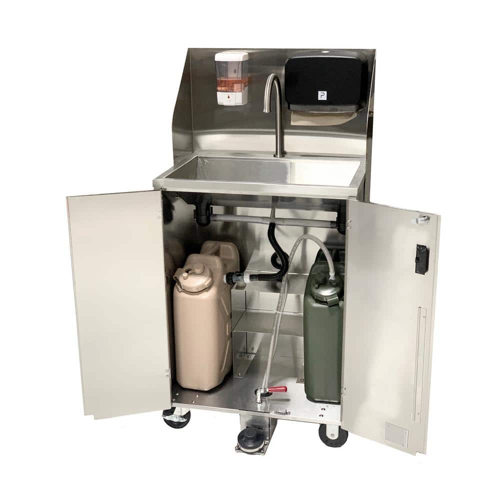 Paragon Pro Series Portable 5 Gal. 18.5 in. D x 26 in. Freestanding Laundry/Utility Sink in White