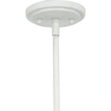Progress Lighting Pinellas 30 in. Contemporary White Plaster Chandelier with Opal Glass Shades