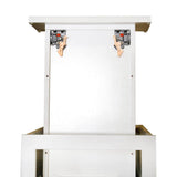 Plywell Ready to Assemble 12x34.5x24 in. Shaker Base with 1 Standard Drawer with 2 Deep Drawers in White