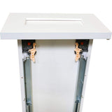 Plywell Ready to Assemble 12x34.5x24 in. Shaker Base with 1 Standard Drawer with 2 Deep Drawers in White