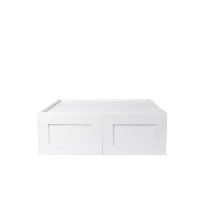 Plywell Ready to Assemble 33x15x12 in. Shaker High Double Door Wall Cabinet in White