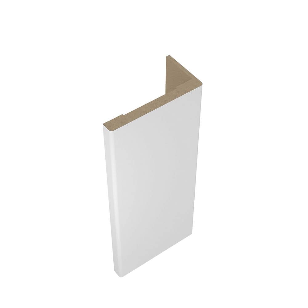 Belldinni 11/16 in. D x 3-1/2 in. W x 85-1/2 in. L MDF Interior Set of Casings for Double Swing Door Polar White (6-Piece Kit)