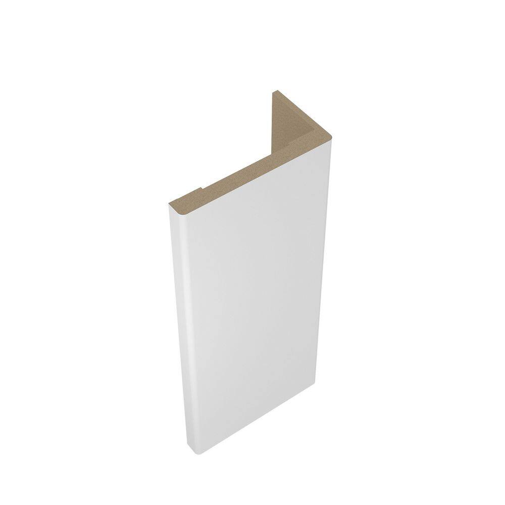 Belldinni 11/16 in. D x 3-1/2 in. W x 85-1/2 in. L MDF Interior Set Of Casings For Single Swing Door Polar White (5-Piece Kit)