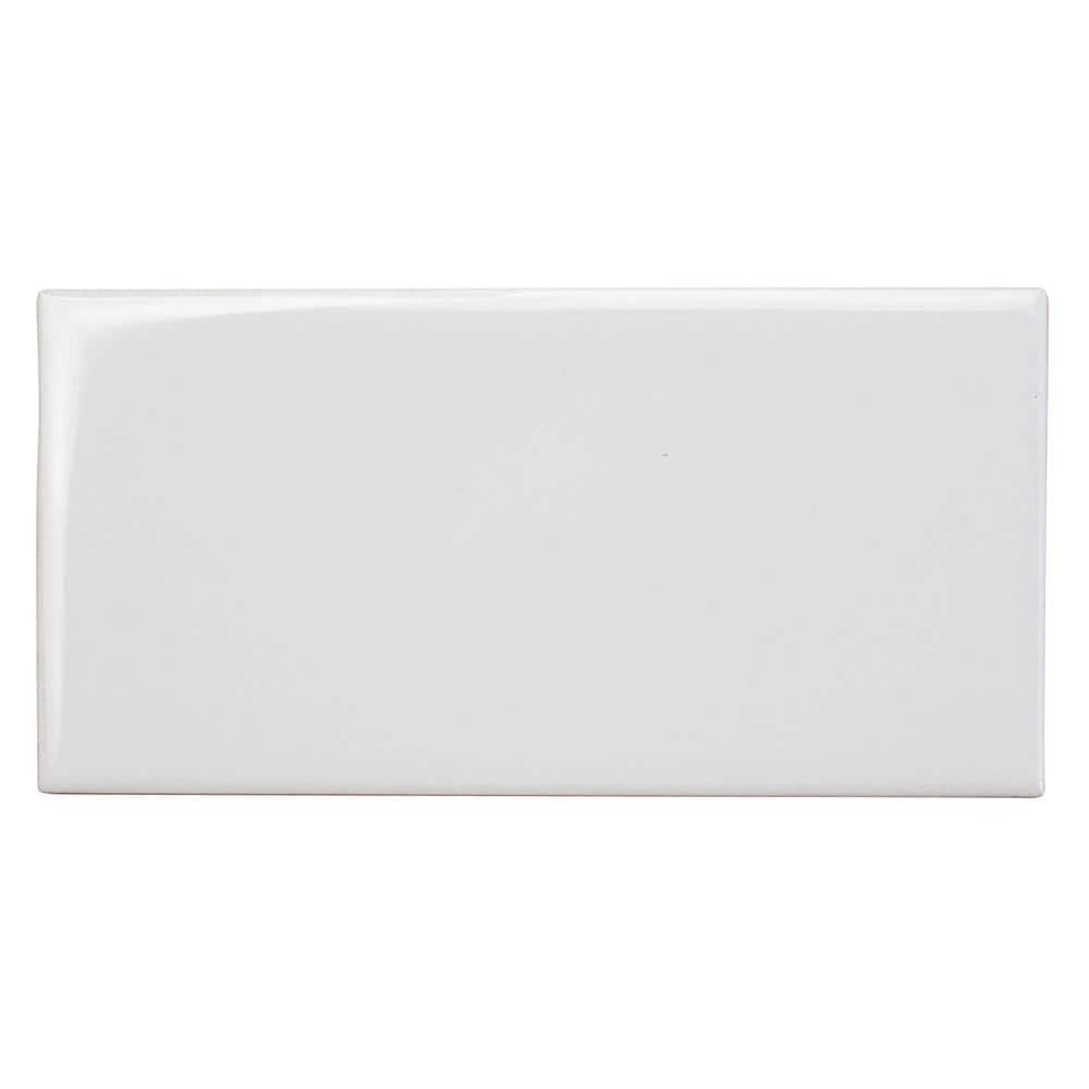Ivy Hill Tile Essential White 3 in. x 6 in. x 6 mm Polished Ceramic Wall Subway Tile (11.73 sq. ft./case)