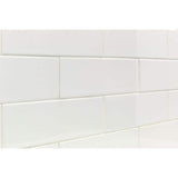 Ivy Hill Tile Essential White 3 in. x 6 in. x 6 mm Polished Ceramic Wall Subway Tile (11.73 sq. ft./case)