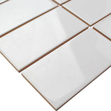Ivy Hill Tile Essential White 3 in. x 6 in. x 6 mm Polished Ceramic Wall Subway Tile (11.73 sq. ft./case)