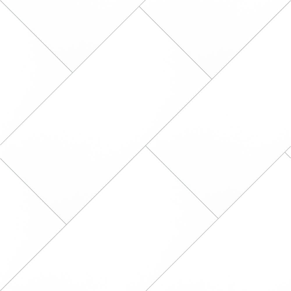 White 12 in. x 24 in. Matte Porcelain Floor and Wall Tile (11.64 sq. ft./Case)