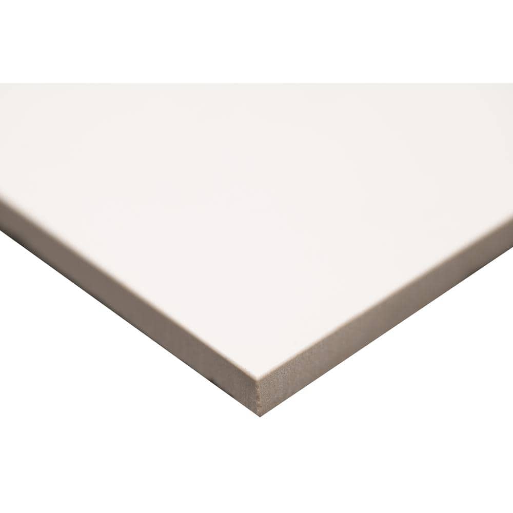 White 12 in. x 24 in. Matte Porcelain Floor and Wall Tile (11.64 sq. ft./Case)