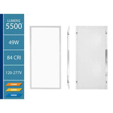 NICOR TGL1 2 ft. x 4 ft. 300-Watt Equivalent Integrated LED White Troffer, 4000K, 2-Pack