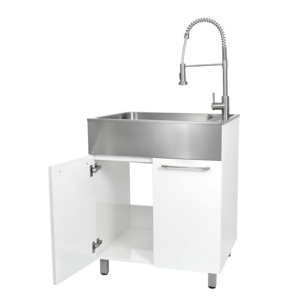 Presenza All-in-One Stainless Steel Drop-In Sink and Cabinet with Faucet