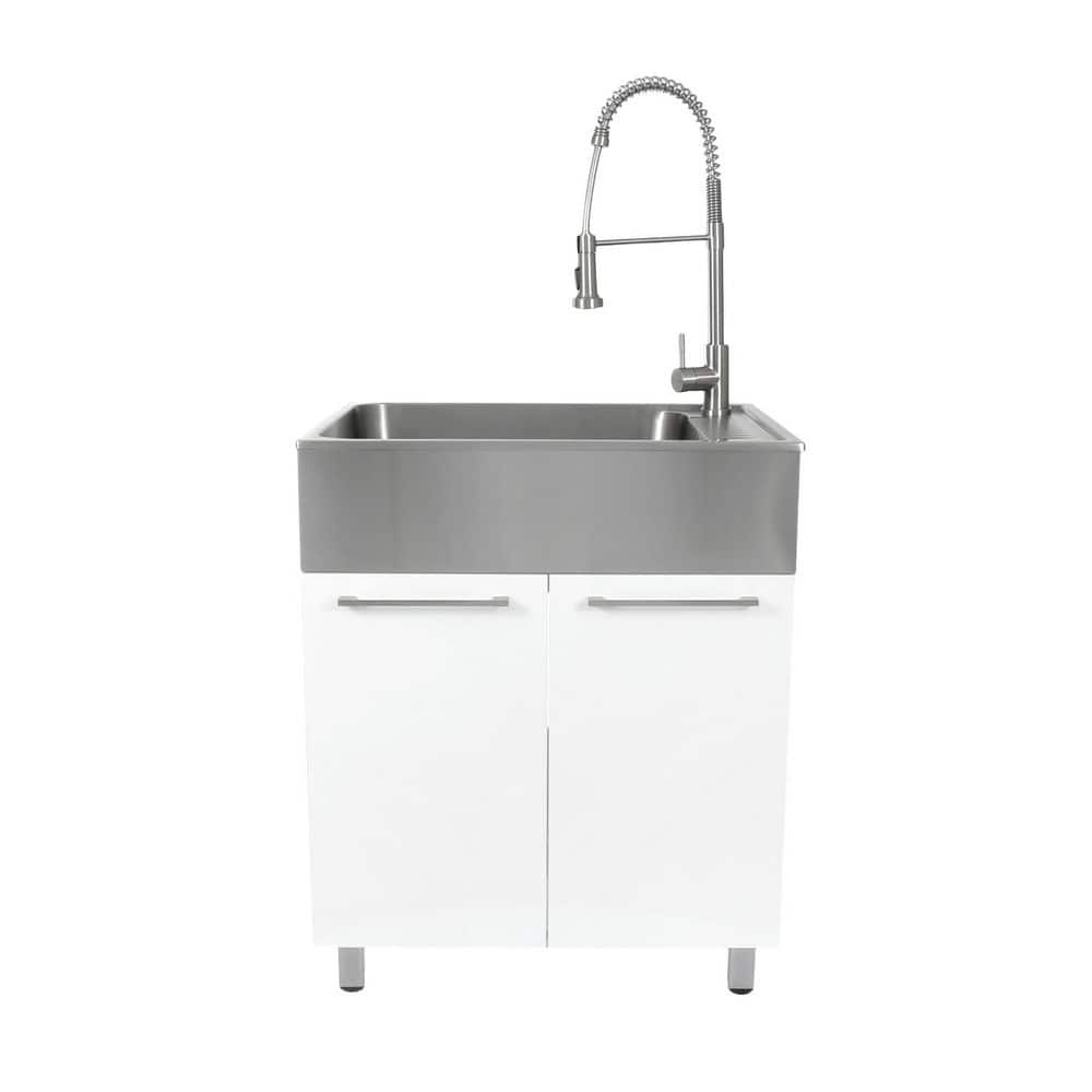 Presenza All-in-One Stainless Steel Drop-In Sink and Cabinet with Faucet