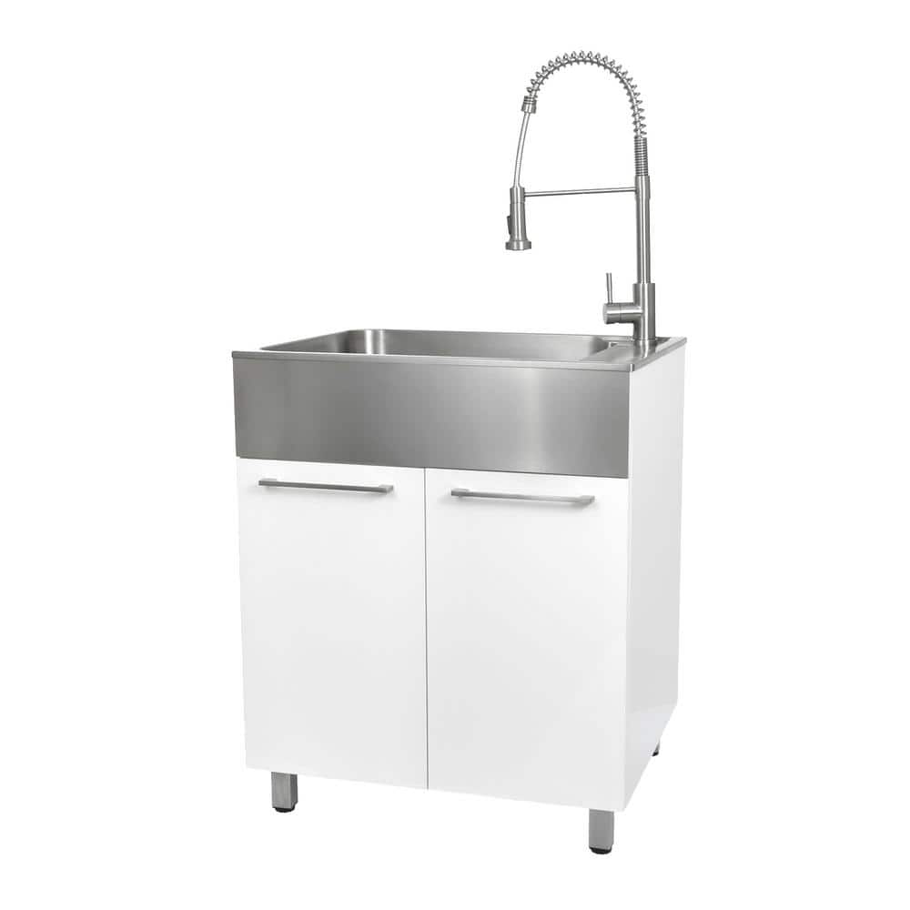 Presenza All-in-One Stainless Steel Drop-In Sink and Cabinet with Faucet