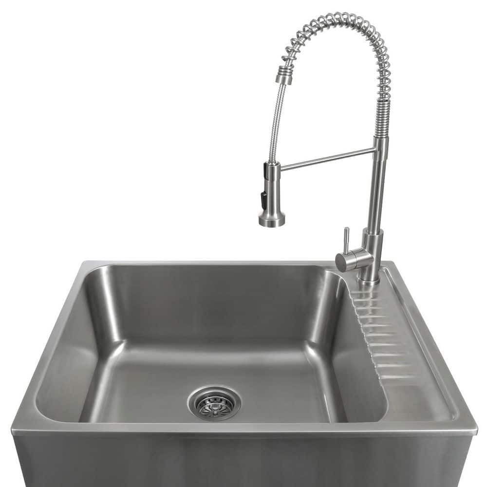 Presenza All-in-One Stainless Steel Drop-In Sink and Cabinet with Faucet