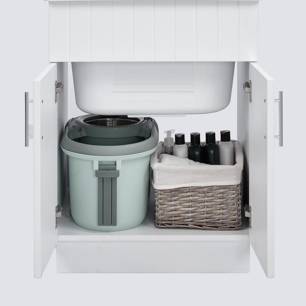 Presenza Shaker Laundry Cabinet Kit with Pull-Out Faucet